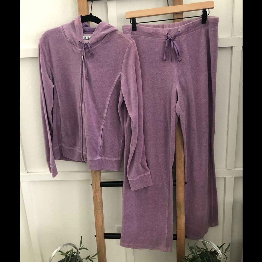 Purple Velour Tracksuit